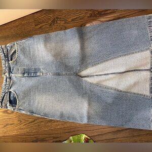 Sea Denim Skirt with middle slit